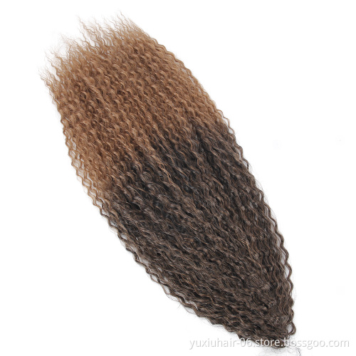 Hair extensions crochet hair curly bohemian wave 20 inches synthetic braiding hair afro